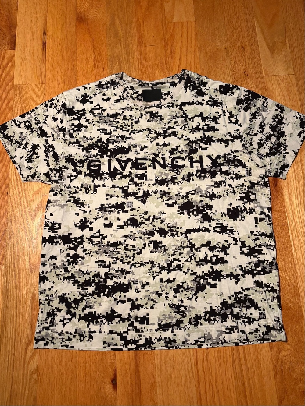 Givenchy 2025 Digicamo Runway Logo Tshirt